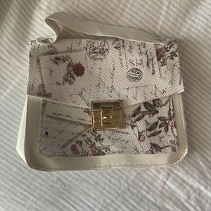 paris themed crossbody purse